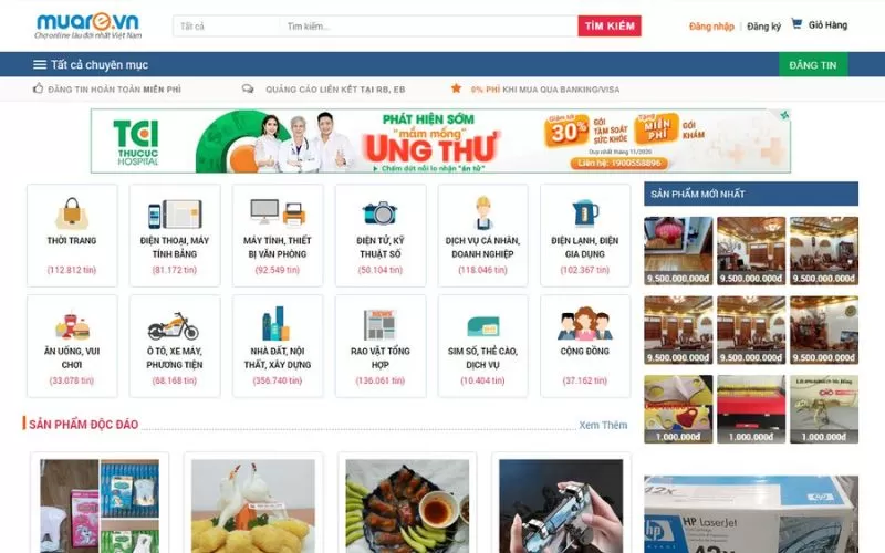 Thiết kế web rao vặt